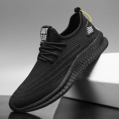 Flying Woven Mesh Sports Casual Running Shoes Men's Single Shoes