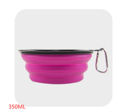 Folded Silicone Pet Dog Bowl