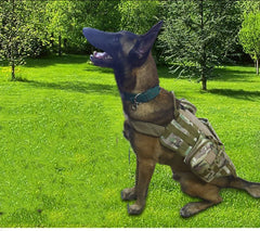 Tactical Dog Backpack/Breathable & Adjustable Harness w/Metal Buckle