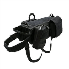 Tactical Dog Backpack/Breathable & Adjustable Harness w/Metal Buckle