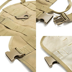 Tactical Dog Backpack/Breathable & Adjustable Harness w/Metal Buckle