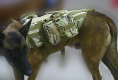 Tactical Dog Backpack/Breathable & Adjustable Harness w/Metal Buckle