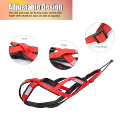 X-Back Dog Sled Harness for Mushing, Skijoring, and Canicross