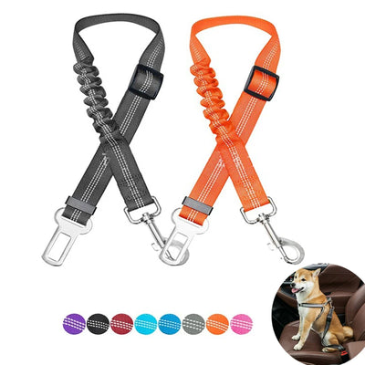 Adjustable Reflective Dog Car Seat Belt with Cushioning